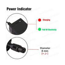 전동킥보드 충전기 48V 2A 납산 배터리 57.6V 전기 자전거 스쿠터 오토바이 3 핀 XLR DC 플러그, 미국, 3P GX12