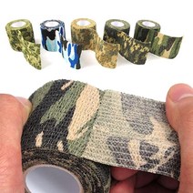 위장테이프 카모 밀리터리 그립 테이프 탄력밴드, 카모블랙, 카모블랙