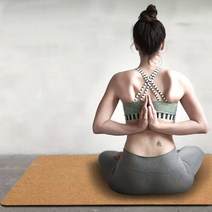 CR-6605 천연고무 코르크 와이드 요가매트 필라테스