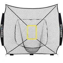 Storgem 야구 네트용 교체 네트 (네트만 해당) 7가닥 매듭 폴리에스터 2.1x2.1m(7x7피트) 사이즈 보우 스타일 프레임에 적합 (레드), BLACK