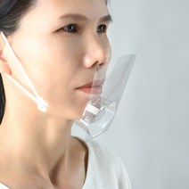 친환경 투명마스크 필름마스크 25매 서비스업 요식업 대형마트 관공서 병원 학교, 1