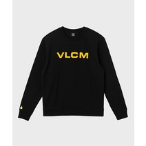 VOLCOM VLCM 기모 맨투맨 블랙
