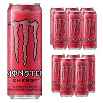몬스터에너지 파이프라인 펀치 몬스타 드링크 음료 레드 355ml 12개, 355ml 12캔, 상세페이지 참조