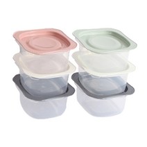 우리 집밥 밀폐용기 전자렌지 냉동밥보관 소분용기 300ml 10개(20p), 300ml 10개(20p)_화이트