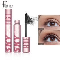 안번지는 오래지속되는 투명 워터프루프 마스카라 워셔블 헤어 새치 롱래쉬 Pudaier 4D 스카이 볼륨 방수 속눈썹 연장 메이크업 실크 이식 성장 유체 프로페셔널 리멜 눈 화장품, 단일옵션