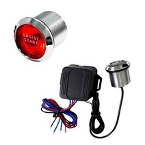 북미원격시동 자동차원격시동 신차검수 엔진 푸시 스타트 버튼 rfid 엔진 잠금 점화 엔트리 go push button engine start stop immobilizer, 빨간색