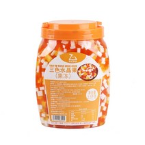 3색 코코넛 과육 팝핑 보바 2.5kg 음료 빙수 토핑 재료, 1개