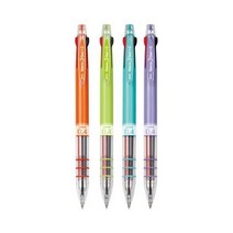 자바펜 0.4mm 나노3겔C 다색펜 4p, 오렌지 + 라임 + 민트 + 라벤더 × 1세트