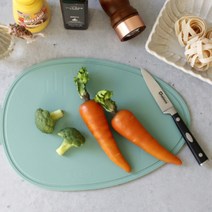 식기세척기도마 귀여운 당근 실리콘 이유식 야채 도마, 그레이