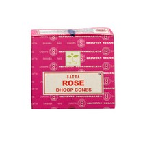 나그참파 인센스 콘 디퓨저 인도 방향제, 7.로즈 인센스 콘