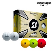 [석교정품] 브리지스톤 23년 신상품 e12 컨택트 골프공 3피스, 화이트_12알, 3개