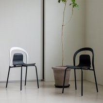 엘름 체어 1+1 세트 인테리어 식당의자 식탁의자 완조립 출고, 블랙