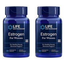 Life Extension Estrogen for Women 라이프익스텐션 에스트로겐 포 우먼 30 베지 정 (2팩), 1개, 1개