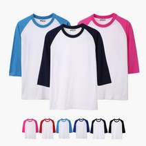 비쥬얼몰 국산 30수 나그랑 7부 티셔츠 (6색 S~XXL)