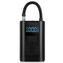 자동차 엔진수리 장비 엔진수리툴 자동차미션수리공구 car air pump power bank 휴대용 공기 압축기 타이어 팽창기 auto inflatable pump for, 무선 블랙