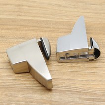 유리난간대 유리난간대 부속조정 가능한 스테인레스 스틸 브래킷 지지대 홀더 나무 선반용 유리 클램프 클, 01 1 pc