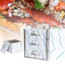 국산 업소용 올스텐찜기 무시깡 4p세트 정사각 직사각 찜통 대게, 직사각4p세트(400x600x380mm)