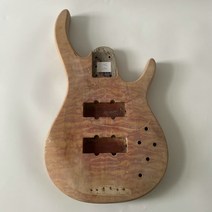 5 또는 6현 일렉트릭 베이스 기타 바디 솔리드 마호가니 메이플 액티브 픽업 포함 탑 데미지, 39인치