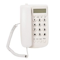 비즈니스 유선 전화기 RJ45 FSK DTMF 벽걸이 유선 전화기 가정 사무실 호텔 레스토랑용 화이트