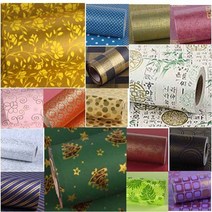 종이 롤 포장지 20m, 25 펄플라워, 보라