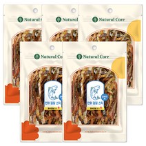 네츄럴코어 연어 껍질 스틱 45g + 이크린 2매 증정, 5개