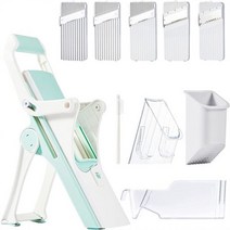 고추절단기 고추 절단기 탕파 5 in 1 파쇄제 멀티 야채 커터 조절 가능 강판 주방 슬라이스용품 수동 도구, 스타일 1