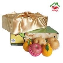 [푸드빌리지] 과즙이 펑펑 시원한맛 가득찬 배 나주배 가정용 15Kg, 1박스, 사과 4개+배 4개 혼합 4kg이상