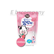 샤워메이트 말랑카우 퓨어버블 핸드워시 딸기우유향, 1500ml, 10개