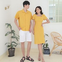 스퀘어 여름 반팔 커플룩 기념일 선물 시밀러 부모님 커플티 셀프 웨딩 촬영 신혼 부부 여행 여사친 남사친