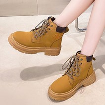 워커 미들 부츠 캐주얼 슈즈 패션 신발 레이스업 부츠 여자가을신발 바이커부츠 빈티지부츠