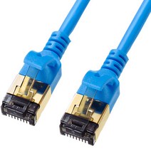 산와서플라이 KB-T8SL-003BL CAT.8 SSTP Ultra Slim 랜 케이블 0.3m, 단일속성