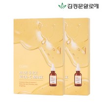 [김정문알로에] 큐어 알로에 슬라이스 비타 마스크팩 10매, 없음