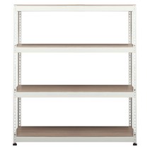 스피드랙 스탠드선반 4단 1200 x 400 x 2100 mm, 화이트앵글
