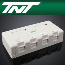 MDF6522 TNT 노출형 4포트 아울렛 박스 (허브랙/서버랙/방음랙/서버보관랙), 본상품선택