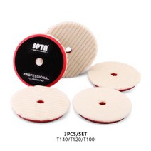 대량 판매 2Pcs amp 10Pcs 자동차 보트 스크래치 제거를위한 SPTA 3Inch5Inch6Inch 연마 울 패드 버퍼 패드, 1sets Mix Woolen Pad+5 Inch Ba