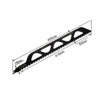 컷쇼기 직소 컷쏘 단단한 합금 왕복 톱날 목재 석재 금속 PVC 튜브 절단용 멀티 전동 공구 액세서리, 02 455 mm