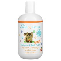 Mild By Nature 티어 프리 베이비 샴푸 바디 워시 복숭아 향 380ml(12.85fl oz) 3팩