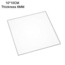 투명 아크릴 시트 반투명 보드 폴리 메틸 메타 크릴 레이트 두께 1mm9mm 크기 10x2, 10x10cm+6mm