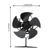 무동력 에코팬 타프팬 히텁팬 무동력팬 5 블레이드 벽난로 팬 조용한 안전 열 공급 난로 팬 친환경 조용한, 04 Fireplace B
