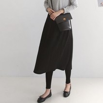 여자 치랭스 플리츠 치마레깅스 (2컬러)