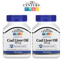 21세기센트리 코드리버 오일 400mg 110소프트젤 X 2 Cod Liver 대구 간유