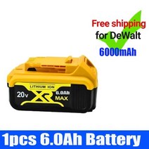 배터리 공구 오리지널 DCB200 20V 6000mAh 리튬 18V DCB184 DCB182 DCB180 DCB181 DCB201 DCB206 L50, CHINA, Black, 없음