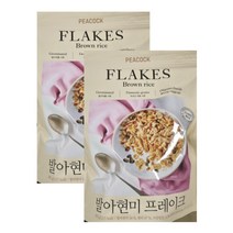 피코크 발아현미프레이크 FLAKES Brown rice 380g x 2개 총 760g