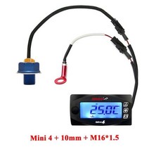 디지털 미니 미터 로프 듀얼 온도 측정기 오일 게이지 오토바이 실린더 전압 시, Meter-10mm-16x1.5