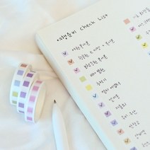 체크리스트 마스킹테이프 동그라미 체크리스트 / MOMO_CK02, MOMO_CK02 동그라미 체크리스트