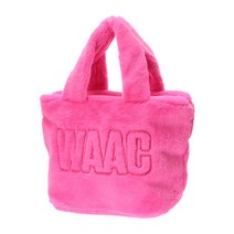 왁 WAAC 남성 여성 골프 와키 에코 퍼 토트백 가방 072224810 핑크