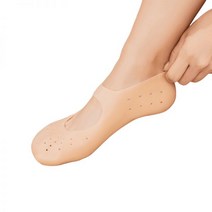 일상공감 보드랍족 발보호대 뒤꿈치 발각질 보습풋패드 양말, 발보호대 2+2_스킨 L
