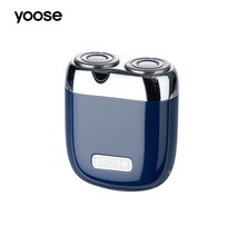 yoose 미니 전기면도기 마크네틱 헤드 디자인 USB-C 타입충전 전체 방수 휴대용 남편 선물 남친 선물, 젠티안 블루