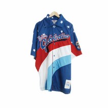 fubu 블루 스트라이프 셔츠형반팔자켓 남자 L 7098