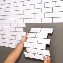 입체 파벽돌 시트지 셀프인테리어 스티커 5종, 상품선택, 06빈티지 레드